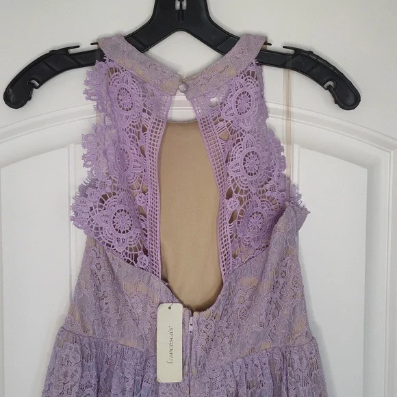 Francesca's Lace Lilac Dress - Picture 7 of 11